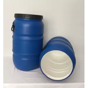 120 Lt. Çift Katlı İçi Beyaz Bidon Vida Kapaklı