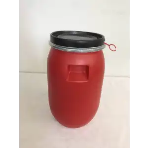 30 Lt. Çember Kapaklı Bidon - Kırmızı Renk