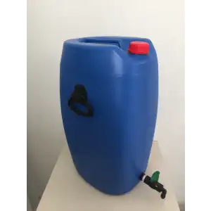 60 Lt. Çift Katman, İçi Beyaz, Sanayi Tip Musluklu Bidon