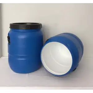 80 Lt. Çift Katlı İçi Beyaz Bidon Vida Kapaklı