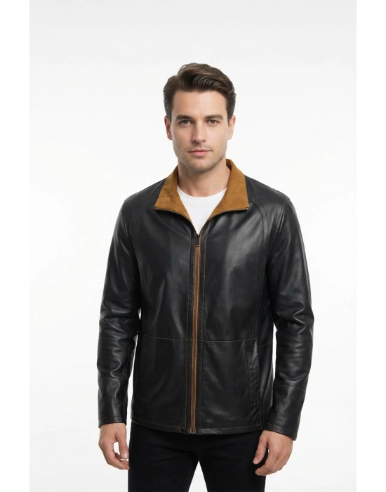 Guvant Erkek Taba Çift Taraflı Süet Ceket