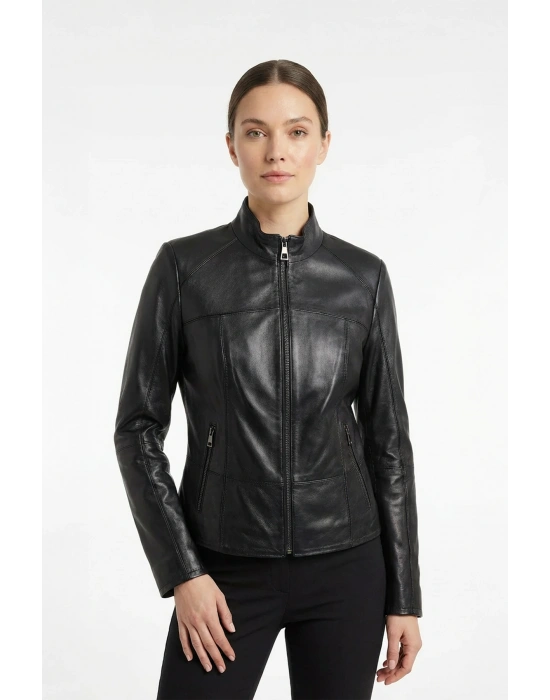 Mavrant Kadın Siyah Deri Ceket
