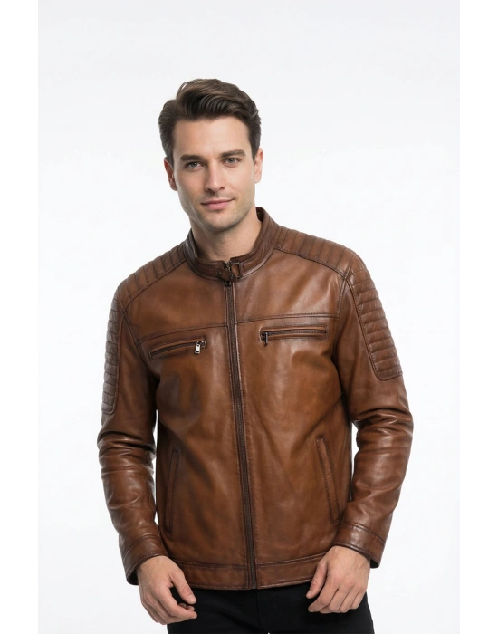 Palivat Erkek Taba Deri Ceket