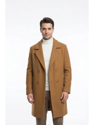 Aranas Erkek Taba Yün Palto