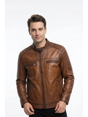 Palivat Erkek Taba Deri Ceket