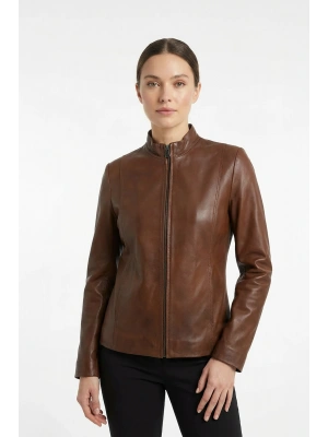 Petran Kadın Kahverengi Deri Ceket
