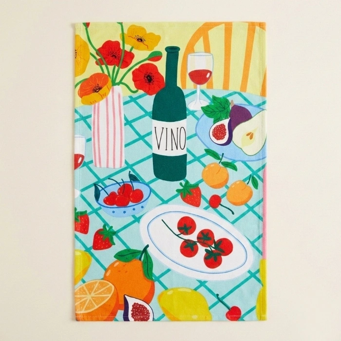 Akdeniz Sofrası Mutfak Havlusu