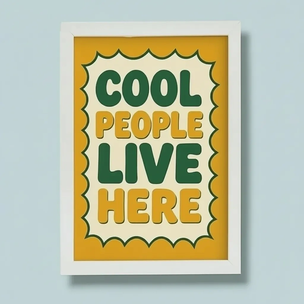 Cool People İllüstrasyon Tablo