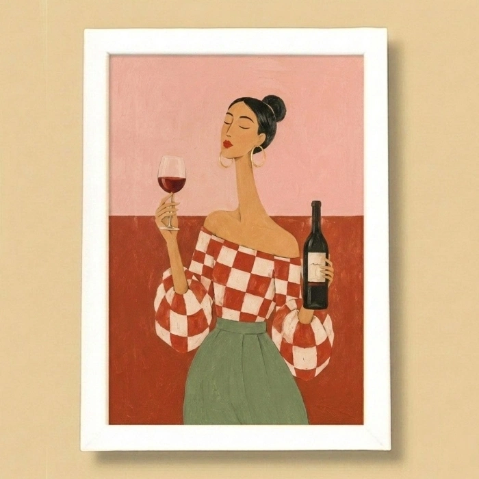 Dolce Vita llüstrasyon Çerçeveli Poster