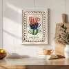 Coffee llüstrasyon Çerçeveli Poster