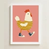 Tavuk Temalı Bebek Odası Çerçeveli Poster