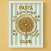 Pasta Lover illüstrasyon Çerçeveli Poster