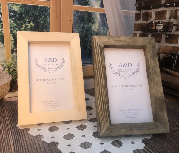 Doğal Ahşap Fotoğraf Çerçevesi 10X15