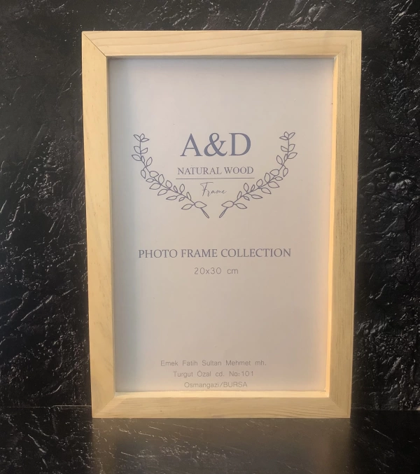 Doğal Ahşap Fotoğraf Çerçevesi 20X30