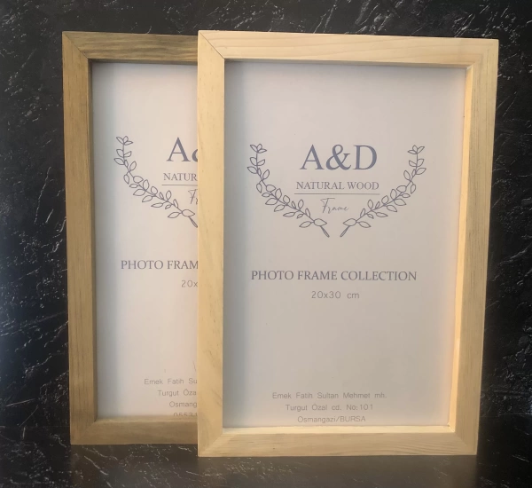 Doğal Ahşap Fotoğraf Çerçevesi 20X30