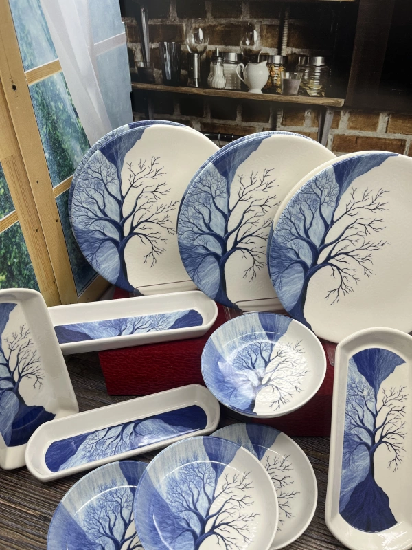 Yiğit Seramik 14 Parça 6 Kişilik Kahvaltı Takımı