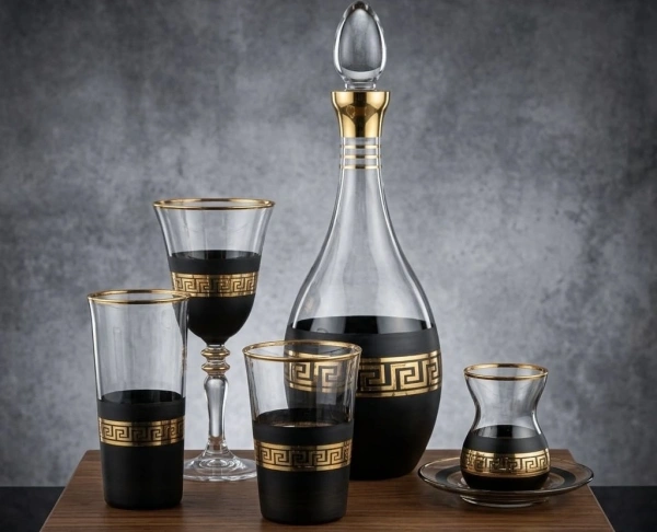 Antik Gold Dekor 31 Parça 6 Kişilik Sofra Bardak Takımı
