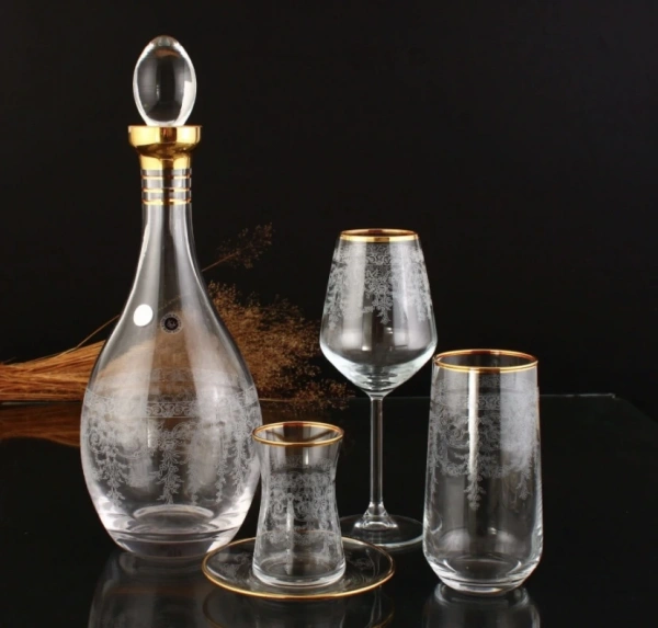 SOFRA TAKIMI ALLEGRA SERİ İSPİR ALTIN DEKOR 49 PARÇA 12 KİŞİLİK