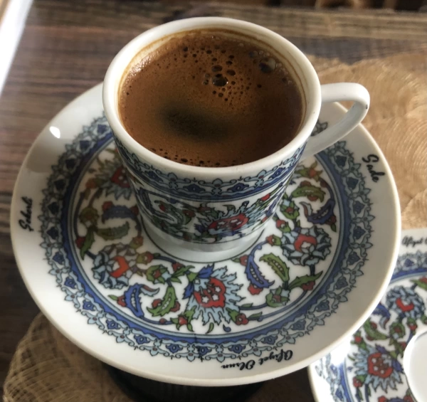 Topkapı Dekor Akıllı Türk Kahvesi Seti 4 Parça 2 Kişilik