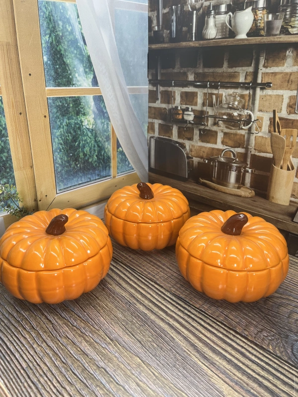 Üçlü Kabak Çay Kahve Şeker Kavanozu