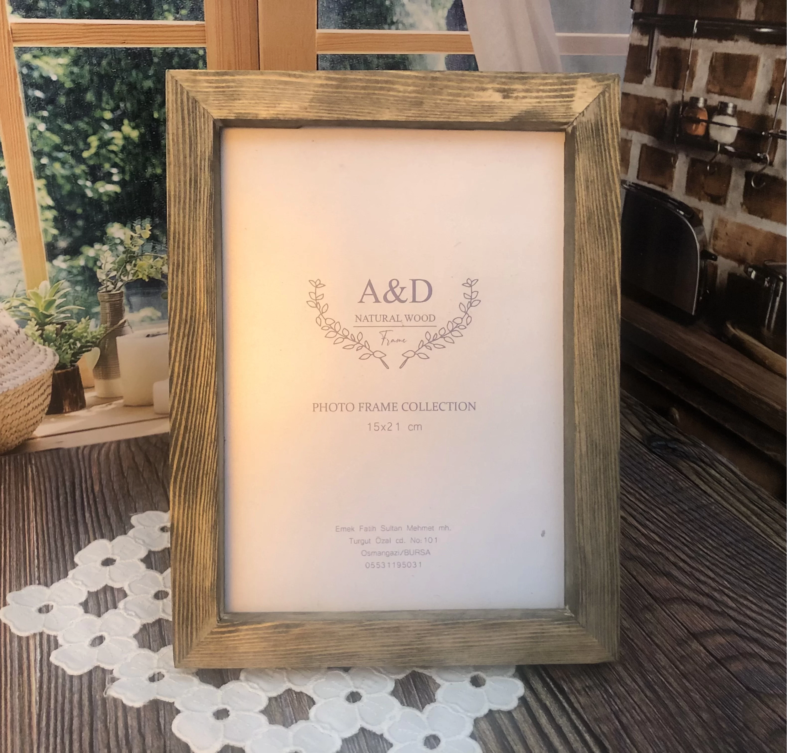 Doğal Ahşap Fotoğraf Çerçevesi 15X21