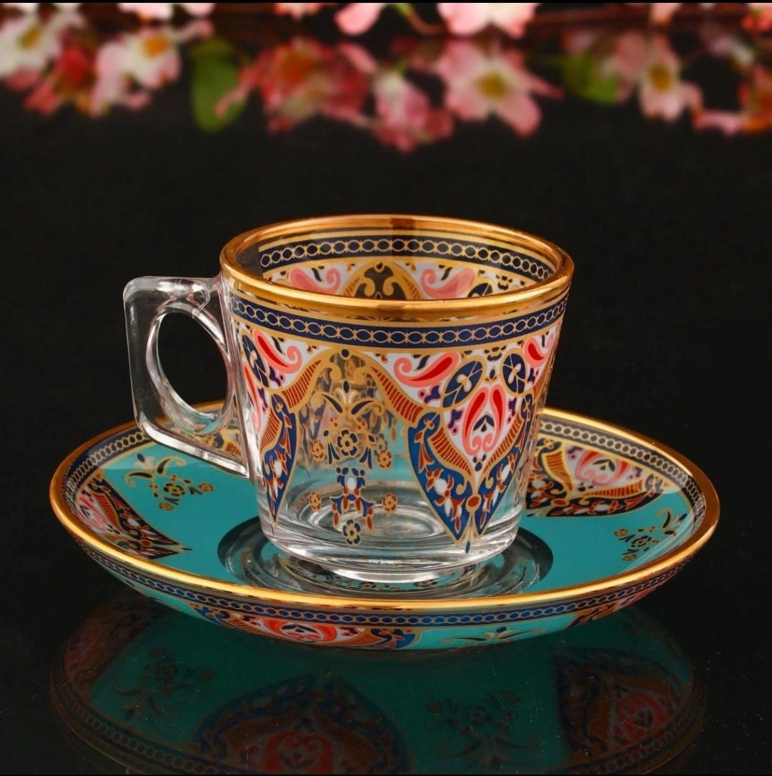 Paşabahçe Evla Dekor Cam Türk Kahvesi Fincanı 12 Parça 6 Kişilik 97301