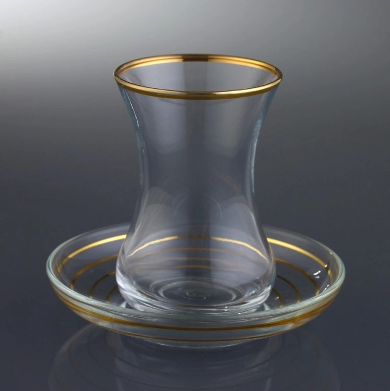 Iconic Gold Dekor Çay Seti 12 Parça 6 Kişilik