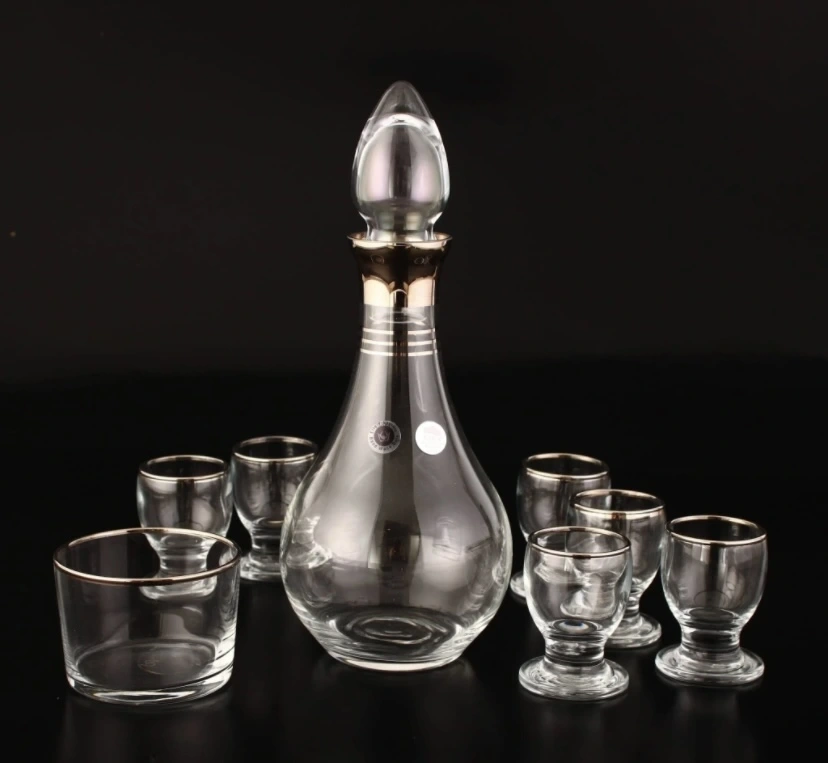 752-309 ZEMZEM TAKIMI AĞIZ CİDAR PLATİN DEKOR 8 PARÇA 6 KİŞİLİK