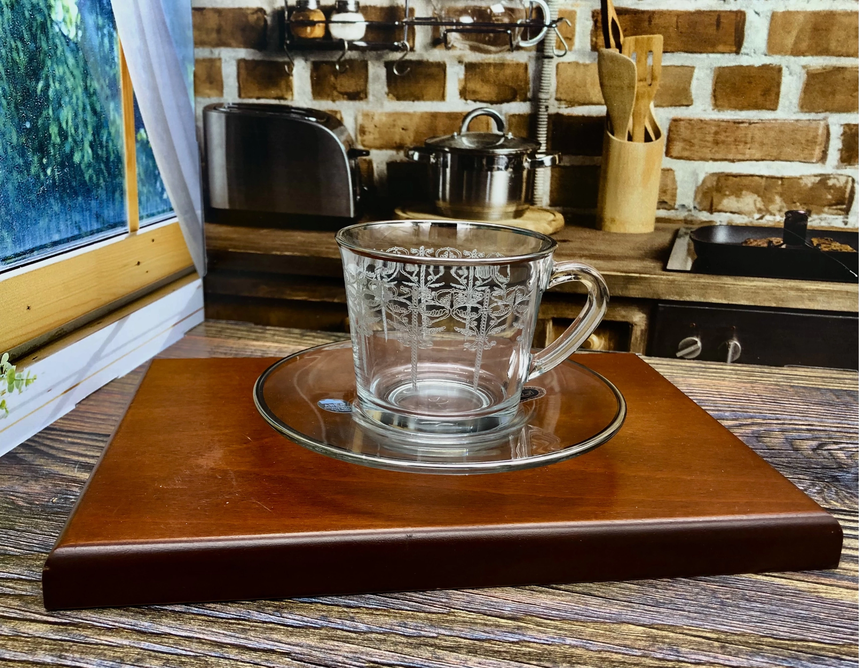 Akasya Platin Dekor 12 Parça 6 Kişilik Çay / Neskafe Fincan Seti 96693