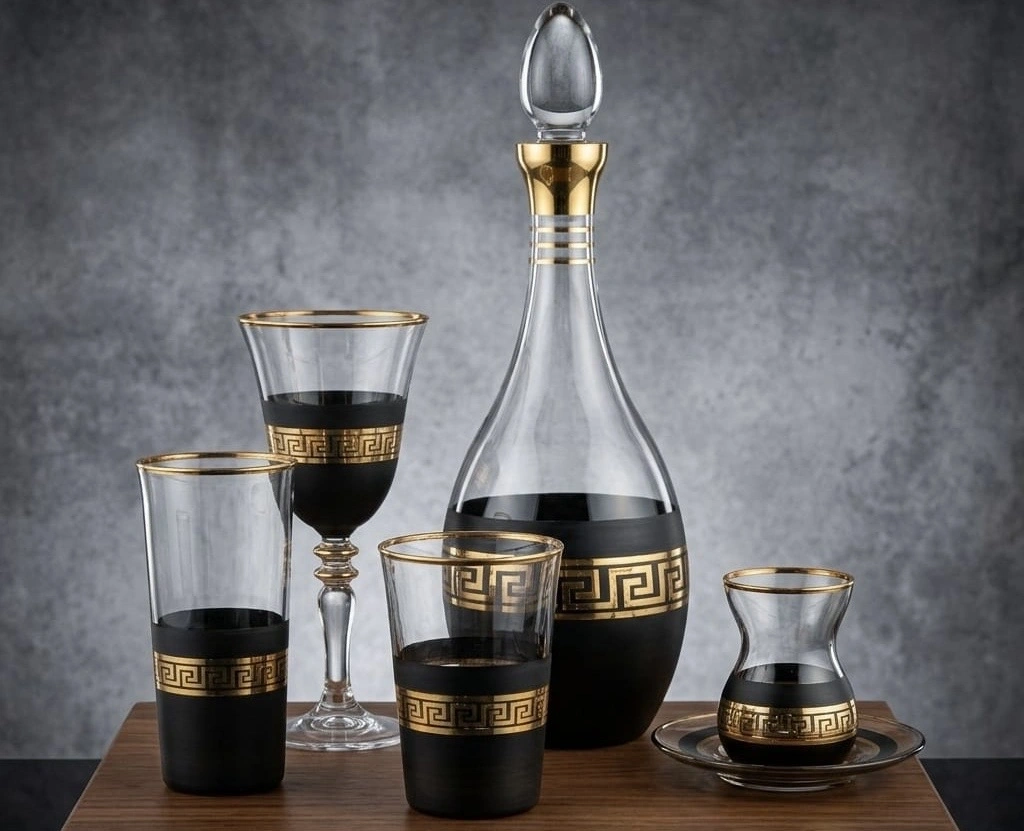 Antik Gold Dekor 31 Parça 6 Kişilik Sofra Bardak Takımı