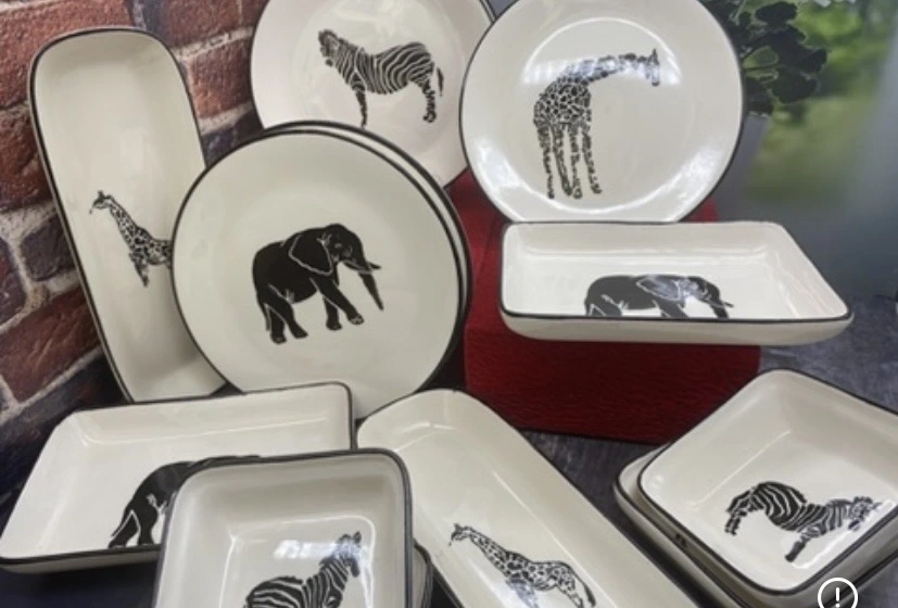 Cera Tale El Dekoru Seramik Kahvaltı Seti 14 Parça 6 Kişilik