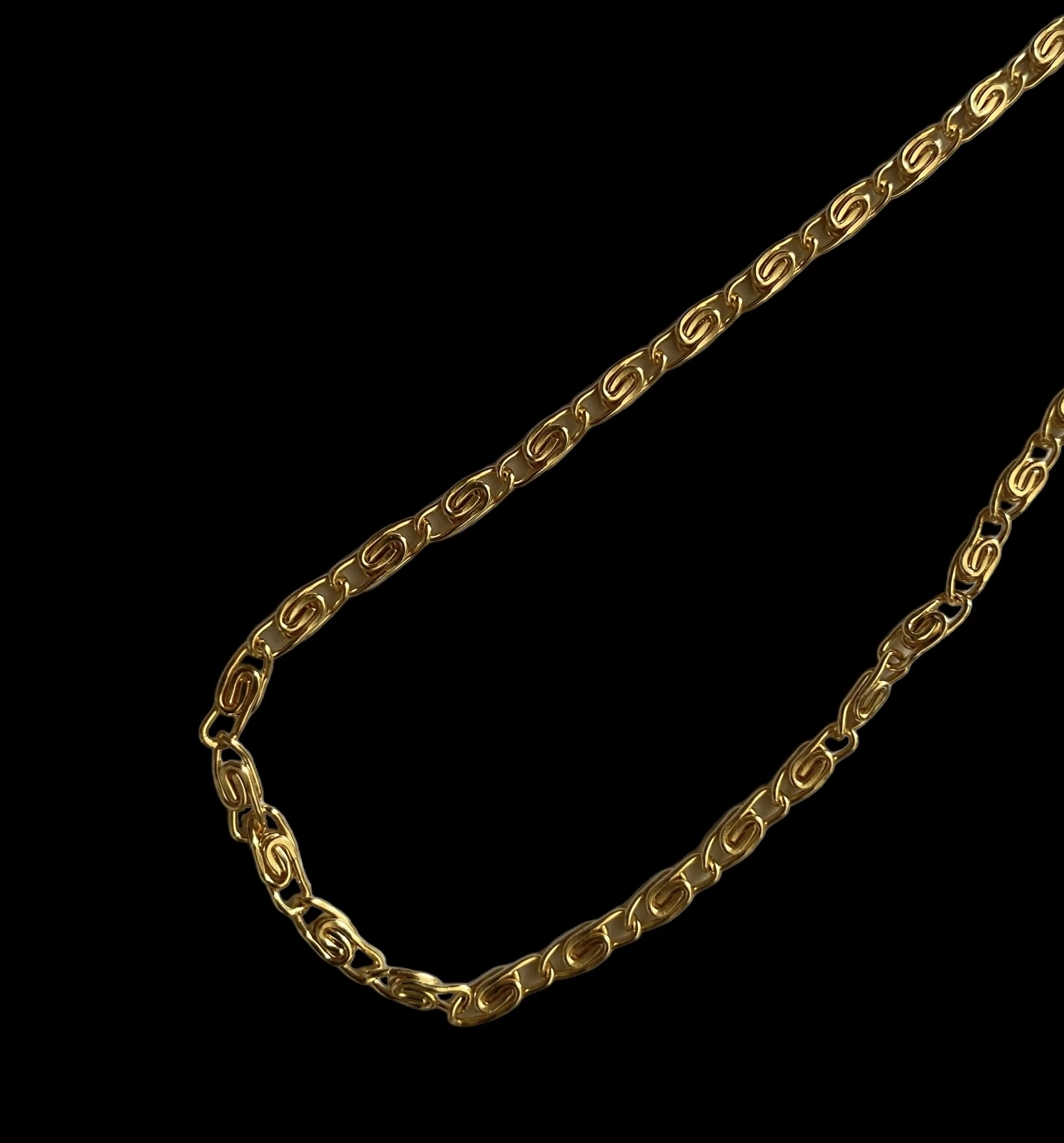 Çok Şık Gold Hasır Kolye 50 cm