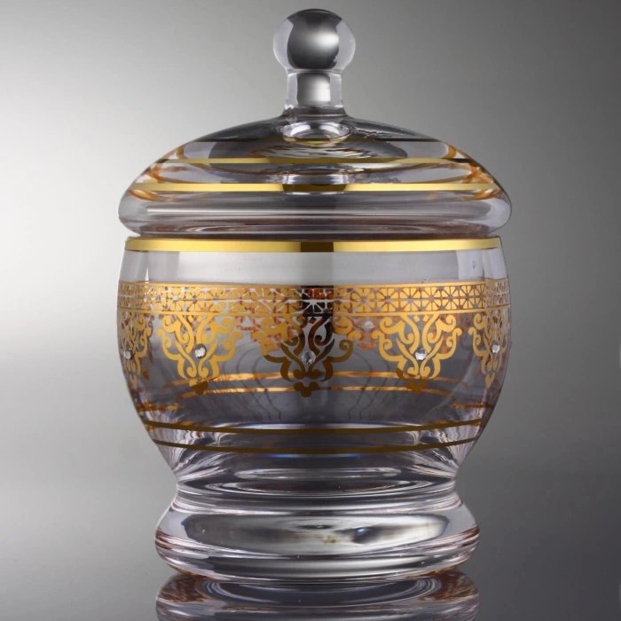 Ottoman Boncuklu Altın Dekor Şekerlik 1551