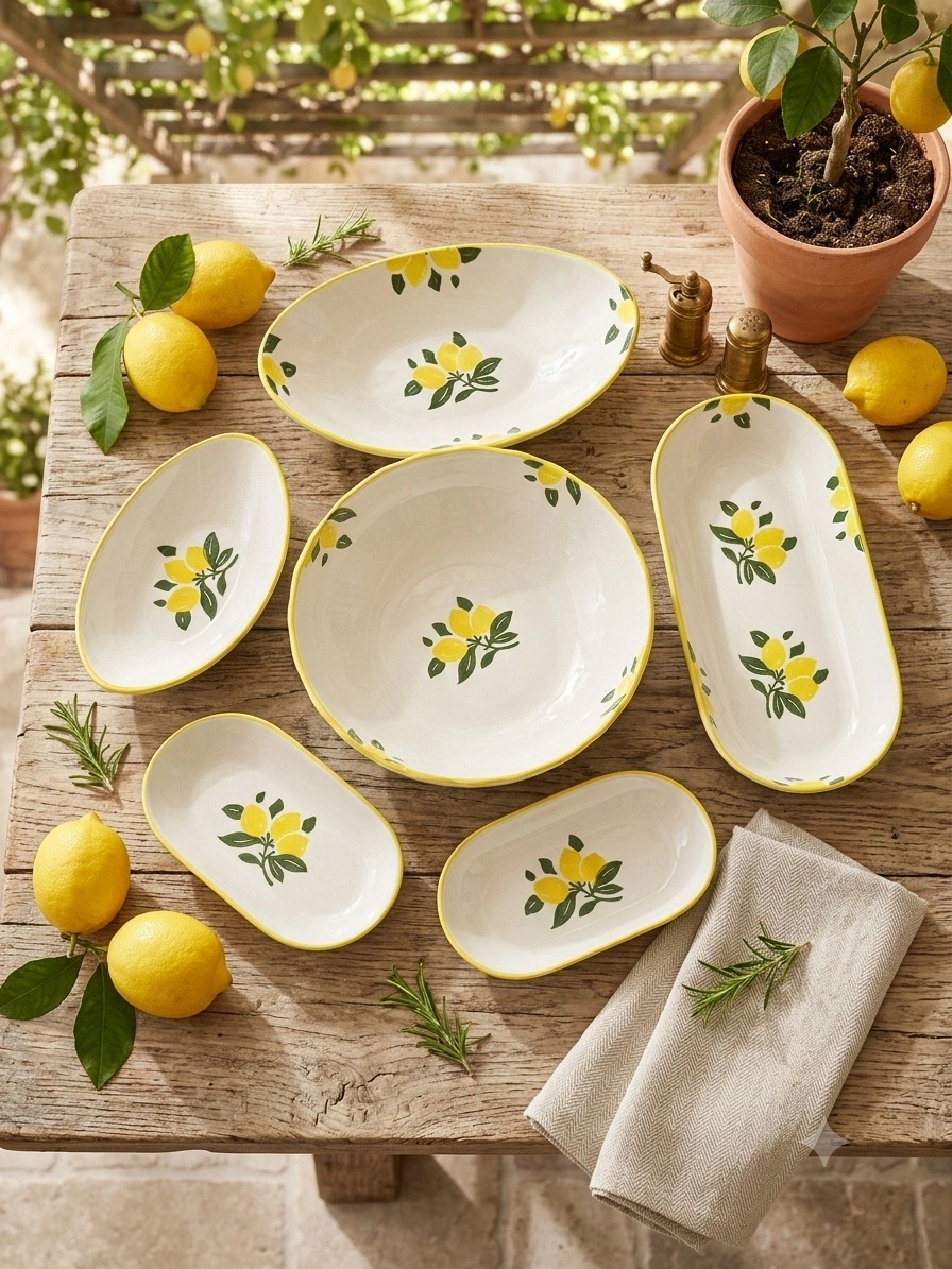 Vesna Seramik 6 Parça Sunum Set