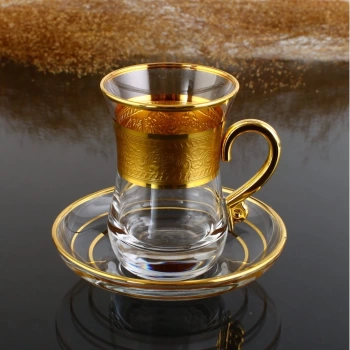 İrem Taç Altın Kulplu Çay Takımı 561-201