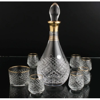 187-304 ZEMZEM TAKIMI M.PİTİKARE ALTIN DEKOR 8 PARÇA 6 KİŞİLİK