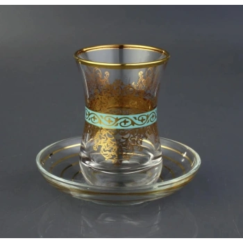 561-201 ÇAY TAKIMI BY İRİS ALTIN DEKOR 6 KİŞİLİK 12 PARÇA