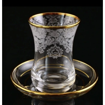 561-201 ÇAY TAKIMI EBRT HELENA ALTIN DEKOR 6 KİŞİLİK 12 PARÇA