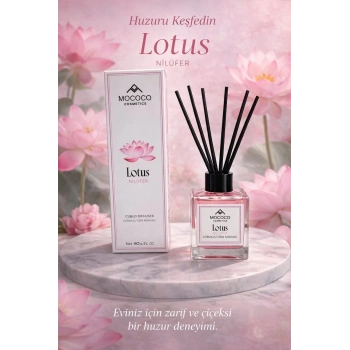 Mococo Çubuklu Dekoratif Ortam Kokusu Lotus (Nilüfer) 110 ml 45 Gün Kalıcı Etki