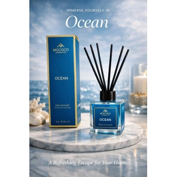 Mococo Çubuklu Dekoratif Ortam Kokusu Ocean 110 ml 45 Gün Kalıcı Etki
