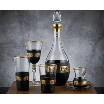 Antik Gold Dekor 31 Parça 6 Kişilik Sofra Bardak Takımı