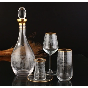 SOFRA TAKIMI ALLEGRA SERİ İSPİR ALTIN DEKOR 49 PARÇA 12 KİŞİLİK