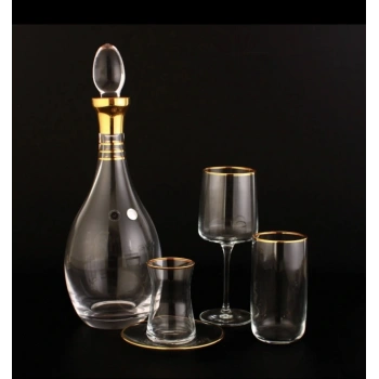 SOFRA TAKIMI ICONIC SERİ AĞIZ CİDAR ALTIN DEKOR 49 PARÇA 12 KİŞİLİK