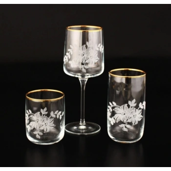 SOFRA TAKIMI TK.GRV CEMALIGÜZEL ALTIN DEKOR (112-805-229) 18 PARÇA 6 KİŞİLİK