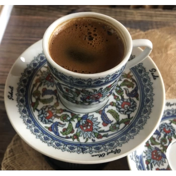 Topkapı Dekor Akıllı Türk Kahvesi Seti 12 Parça 6 Kişilik