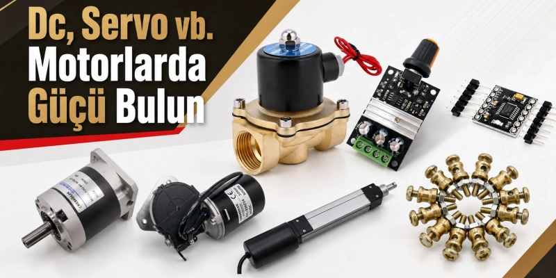 DC Motor Gücü Nasıl Hesaplanır? Volt, Amper, Watt ve Verim Rehberi