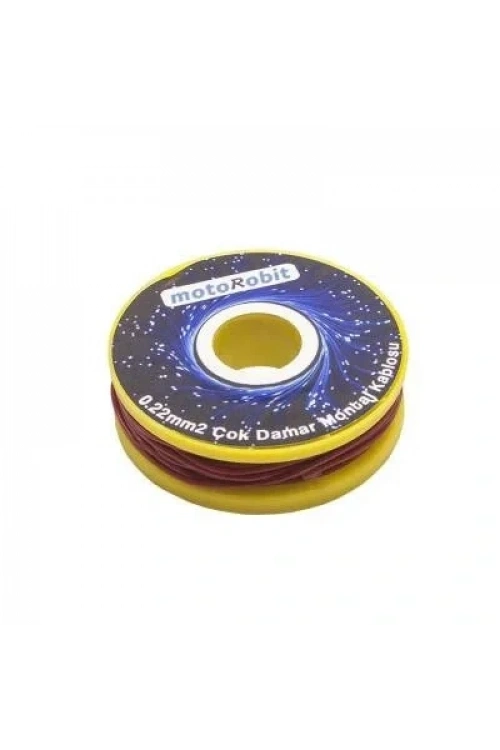 0.22 mm2 Kırmızı Çok Damar Montaj Kablosu - 10 Metre