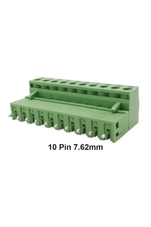 10 Pin 7.62mm Geçmeli 180C Takım Klemens