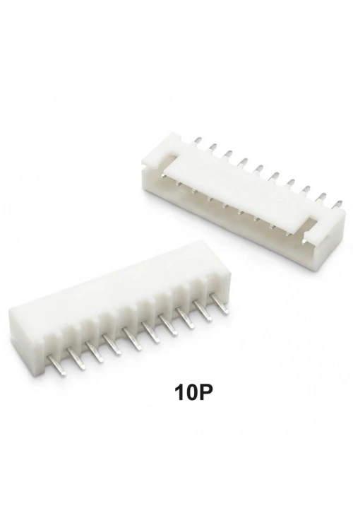 10 Pin JST-XHB 2.54 Düz Tunik Konnektör Erkek