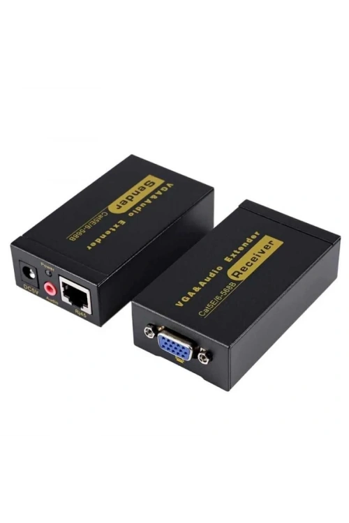 100m VGA Extender - VGA RJ45 Cat5E/6 Üzerinden Sinyal Uzatıcı